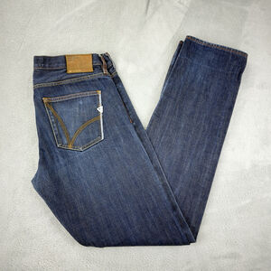 Adidas Men's Sz 33 W X 33 L Blue Raw Selvedge Rekord 5 Pocket Jeans